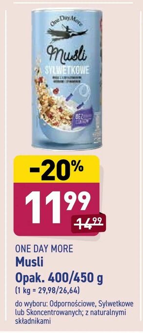 ALDI Musli Opak. 400/450 g oferta