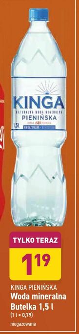 ALDI Woda mineralna Butelka 1,5 l oferta