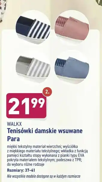 ALDI Tenisówki damskie wsuwane Para oferta