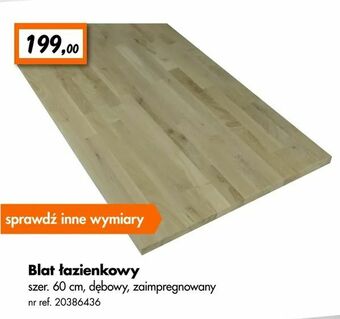 Bricoman Blat łazienkowy oferta