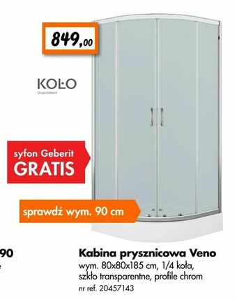 Bricoman Kabina prysznicowa Veno oferta