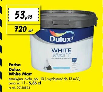 Bricoman Farba Dulux White Matt oferta