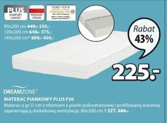 JYSK Dreamzone Materac piankowy Plus F30 oferta