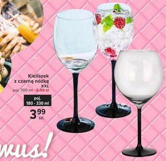 Carrefour Kieliszek z czarną nóżką oferta
