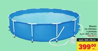 Carrefour Basen na stelażu z pompą oferta