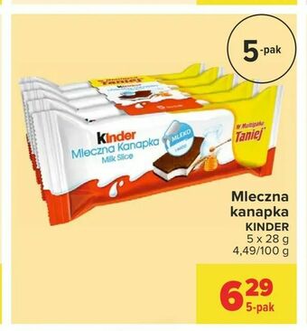 Carrefour Mleczna kanapka oferta