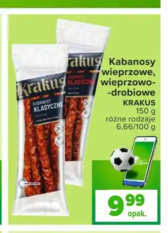 Carrefour Kabanosy wieprzowe, wieprzowodrobiowe oferta