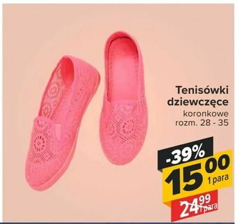 Carrefour Tenisówki dziewczęce oferta