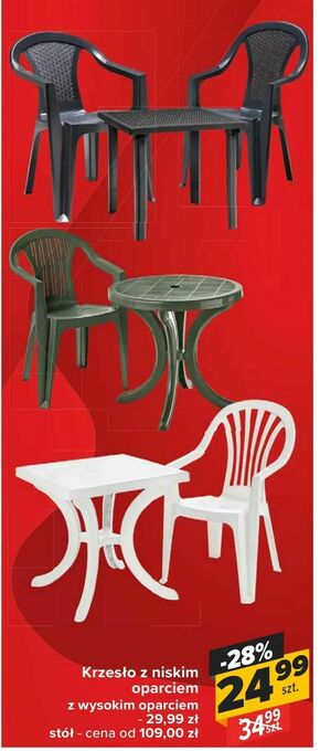 Carrefour Krzesło z niskim oparciem oferta