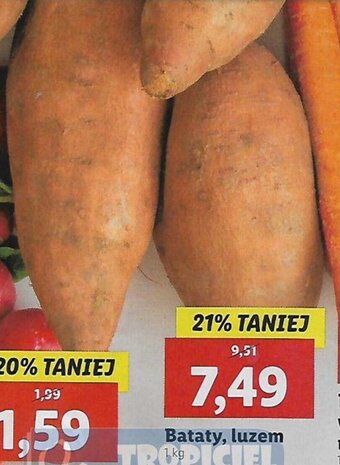 Lidl Bataty 1kg oferta