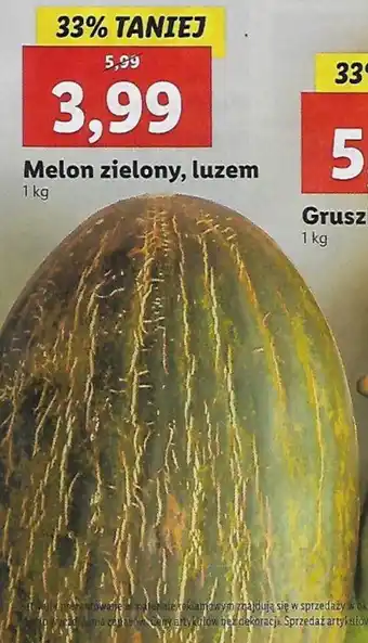 Lidl Melon zielony 1 kg oferta