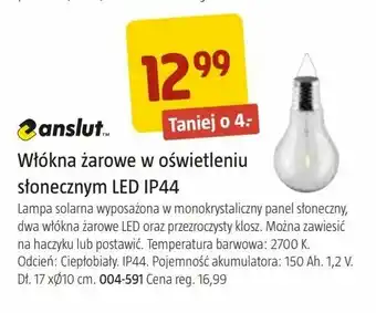 Jula Włókna żarowe w oświetleniu słonecznym LED IP44 oferta