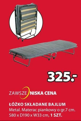 JYSK Łóżko składane bajlum oferta