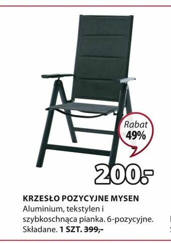JYSK Krzesło pozycyjne mysen oferta