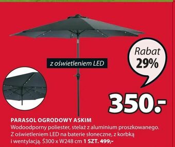 JYSK Parasol ogrodowy askim oferta
