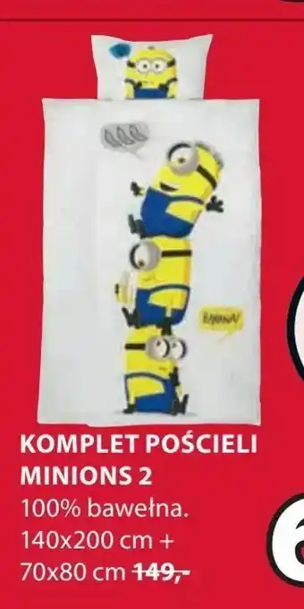 JYSK Komplet pościeli minions 2 oferta