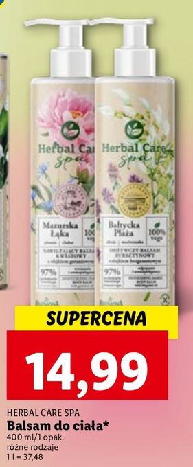Lidl Balsam do ciała mazurska łąka farmona herbal care spa oferta