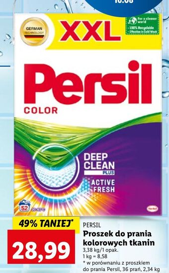 Lidl Proszek do prania deep clean persil color oferta