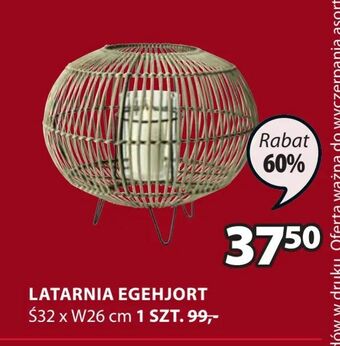 JYSK Latarnia egehjort oferta