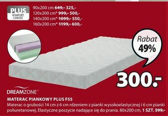 JYSK MATERAC PIANKOWY PLUS F55 oferta
