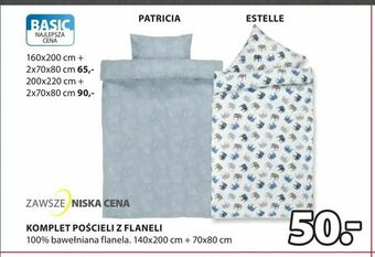 JYSK Komplet pościeli z flaneli oferta