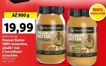Lidl Masło orzechowe creamy sante go on! nutrition oferta
