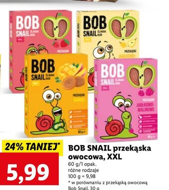 Przekąska jabłkowo-gruszkowa bez dodatku cukru bob snail