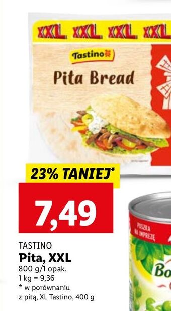 Lidl Pita xxl tastino oferta