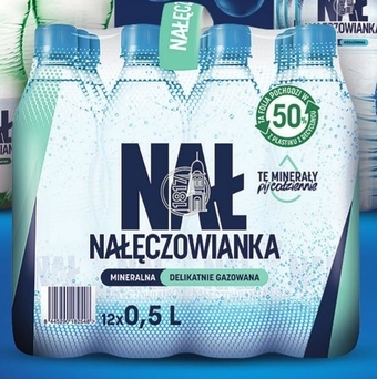 Carrefour Nałęczowianka nał naturalna woda mineralna niegazowana 12 x 0,5 l oferta