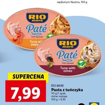 Lidl Pasta z tuńczyka papryką rio mare oferta