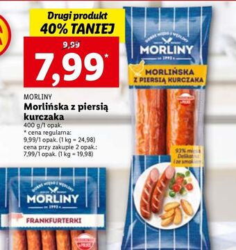 Lidl Kiełbasa morlińska z piersi kurczaka morliny oferta