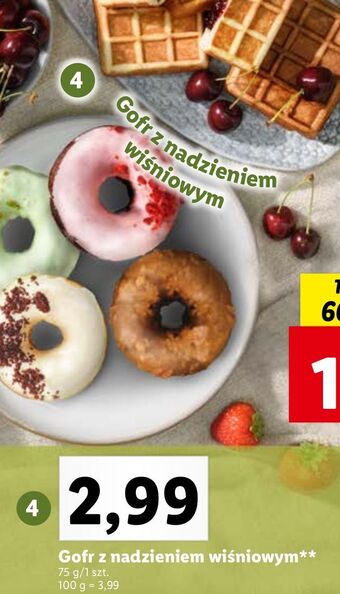 Lidl Gofr z nadzieniem wiśniowym oferta