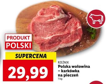 Lidl Karkówka wołowa do pieczenia rzeźnik codzienna dostawa oferta