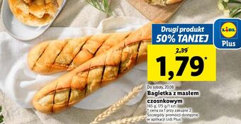 Lidl Bagietka z masłem czosnkowym oferta
