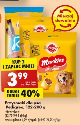 Biedronka Ciasteczka dla psów pedigree biscrok oferta