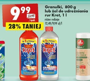 Biedronka Granulki do udrożniania rur kret oferta
