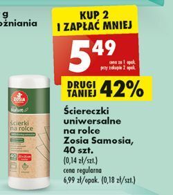 Biedronka Ściereczki uniwersalne zosia samosia oferta