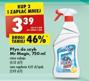 Biedronka Płyn do szyb cytryna mr magic oferta