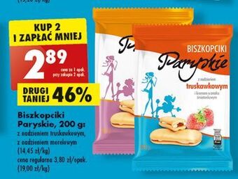 Biedronka Biszkopciki z nadzieniem morelowym paryskie oferta