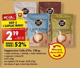 Biedronka Cappuccino z magnezem cafe d'or oferta