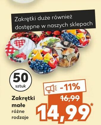 Kaufland Zakrętki małe oferta