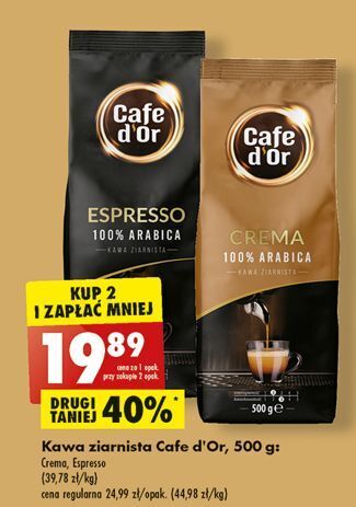 Biedronka Kawa cafe d'or crema oferta