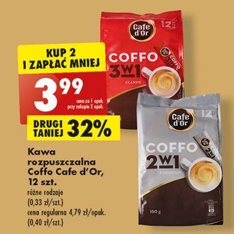Biedronka Kawa rozpuszczalna 3 w 1 cafe d'or coffo oferta