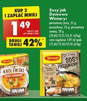 Biedronka Sos pieczeniowy jasny winiary sosy jak domowe oferta