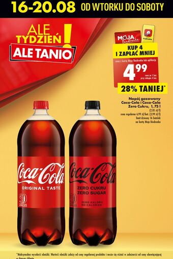 Biedronka Napój coca-cola zero oferta