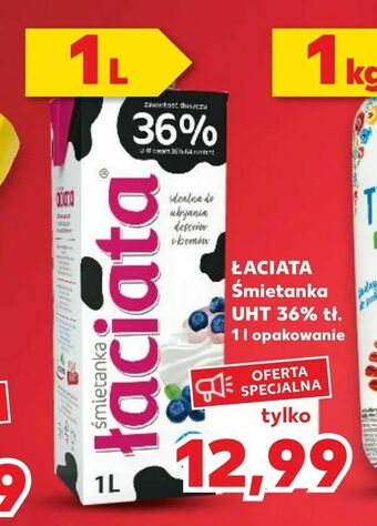 Kaufland ŁACIATA Śmietanka UHT 36% tł oferta
