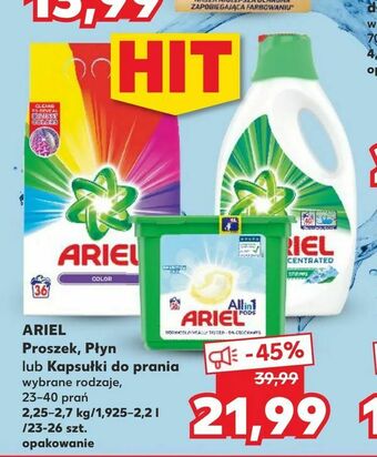 Kaufland ARIEL Proszek, Płyn lub Kapsułki do prania oferta