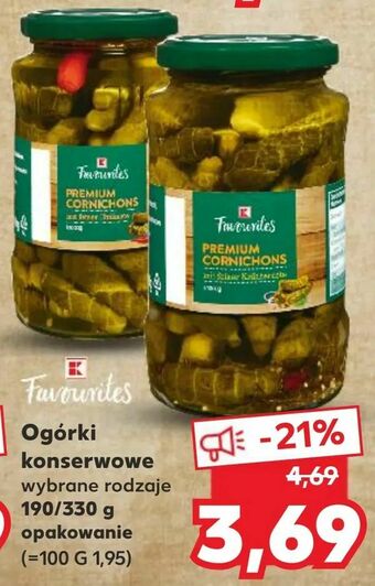Kaufland Ogórki konserwowe oferta