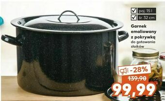Kaufland Garnek emaliowany z pokrywką oferta