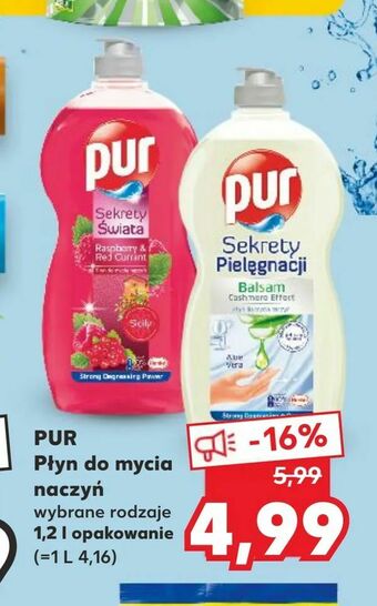 Kaufland PUR Płyn do mycia naczyń oferta